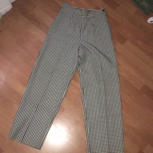Vintage high waist check pants